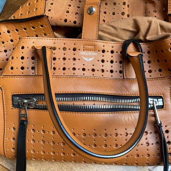 Zadig & Voltaire Tan Perforated Bag - Picture 5 of 8